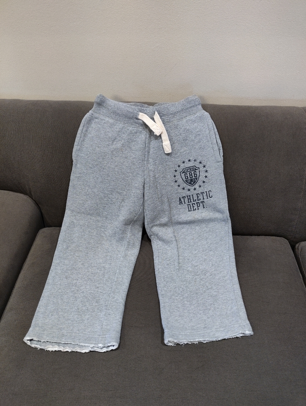 GAP Gray Athletic Dept. Kids Sweatpants with Drawstring